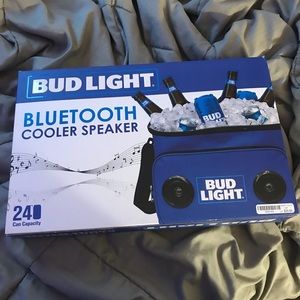 blue tooth bud light cooler/ speaker